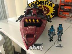 GI Joe Cobra Moray Hydrofoil 1985 100% Complete with OG Lens