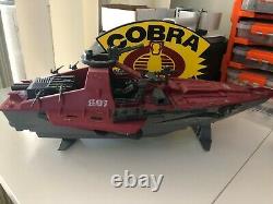GI Joe Cobra Moray Hydrofoil 1985 100% Complete with OG Lens