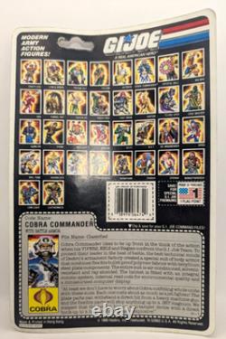 GI Joe Cobra commander Battle Armor ARAH Figure Hasbro 1986 Sealed New RK263