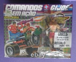 GI Joe Comandos Em Acao Ciclofera + Street Fighter Figure Estrela Brazil 1993