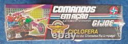 GI Joe Comandos Em Acao Ciclofera + Street Fighter Figure Estrela Brazil 1993