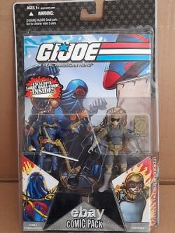 GI-Joe Comic Pack 25Th Anniversary 2 Figures Mine Detector + Cobra Commander