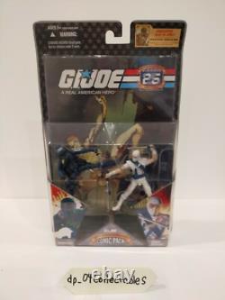 GI Joe Exclusive Action Figure Snake Eyes & Storm Shadow & Comic Hasbro New