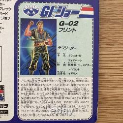 GI Joe G-02 Flint Action Figure Rare Marchindise Vintage Collectible Mint in Box