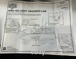 GI Joe Hasbro 1/6 scale ww2 m8 light armored car X2 12 inch action figures