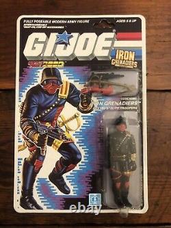 GI Joe Iron Grenadiers 3.75 Action Figure 1987 MOC Carded Cobra Vintage O-Ring