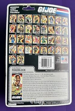 GI Joe ROADBLOCK Heavy Machine Gunner Original 1986 Sealed MOC Case Action Force