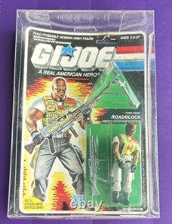 GI Joe ROADBLOCK Heavy Machine Gunner Original 1986 Sealed MOC Case Action Force