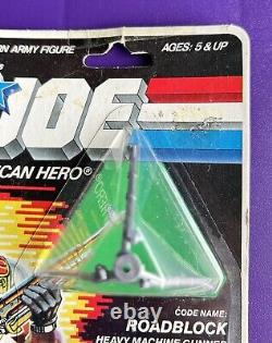 GI Joe ROADBLOCK Heavy Machine Gunner Original 1986 Sealed MOC Case Action Force
