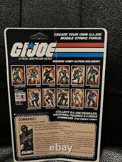 GI Joe Snake Eyes Straight Arm Moc 11 Back, Peach File Card. Holy Grail, rare