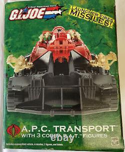 GI Joe Valor Vs Venom A. P. C Transport 3 Cobra BAT Figures Hasbro New In Box 2003