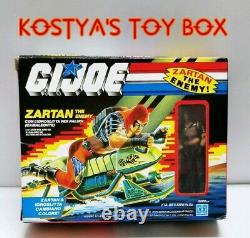 GI Joe ZARTAN 1984 MIB Italian Vintage New Factory Sealed Figure & Swamp Skier