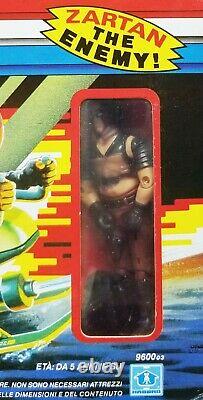 GI Joe ZARTAN 1984 MIB Italian Vintage New Factory Sealed Figure & Swamp Skier