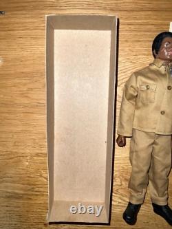 Genuine Vintage 1974 Hasbro GI Joe Adventurer AA Black Flocked Boxed Complete