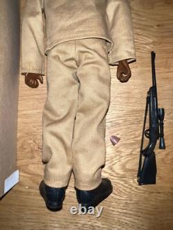 Genuine Vintage 1974 Hasbro GI Joe Adventurer AA Black Flocked Boxed Complete