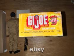 Genuine Vintage 1974 Hasbro GI Joe Adventurer AA Black Flocked Boxed Complete