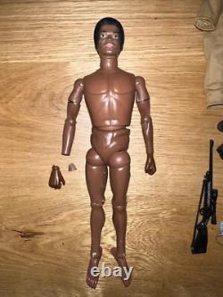 Genuine Vintage 1974 Hasbro GI Joe Adventurer AA Black Flocked Boxed Complete
