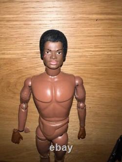 Genuine Vintage 1974 Hasbro GI Joe Adventurer AA Black Flocked Boxed Complete