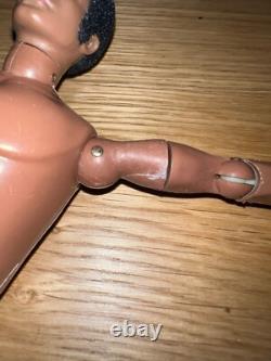 Genuine Vintage 1974 Hasbro GI Joe Adventurer AA Black Flocked Boxed Complete