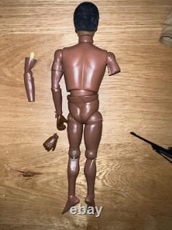 Genuine Vintage 1974 Hasbro GI Joe Adventurer AA Black Flocked Boxed Complete