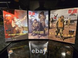 Gi JOE 12inch WW2 Collection Set Tuskegee, 442nd Infantry, PT Boat Commander