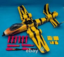 Gi Joe 1988 Tiger Force Tiger Rat Jet, Missiles, Hasbro Vintage Action Force
