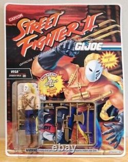 Gi Joe 1993 Vintage Street Fighter Vega Action Figure Sealed Moc 3.75