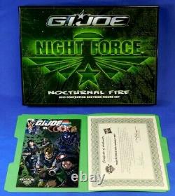 Gi Joe 2013 Joecon Figure Set Night Force Nocturnal Fire New