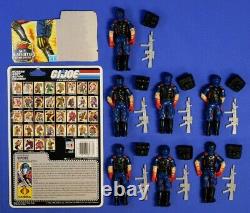 Gi Joe 7 Cobra Viper Figures Lot 1986 All Complete