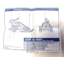 Gi Joe Action Force Hasbro Ice Snake 1992 Battle Corps Vintage Cobra Vehicle