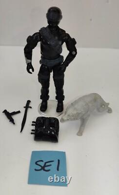 Gi Joe Action Force Snake Eyes, Vintage, 1980s Complete. Arah