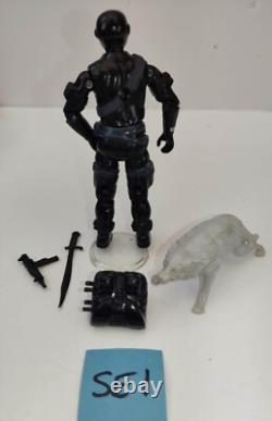 Gi Joe Action Force Snake Eyes, Vintage, 1980s Complete. Arah