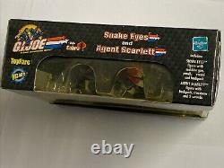 Gi Joe Action Force Toyfare Snake Eyes and Agent Scarlett MIB 20th Anniversary