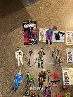 Gi Joe And Cobra Bundle Figures Cards And? Accessories