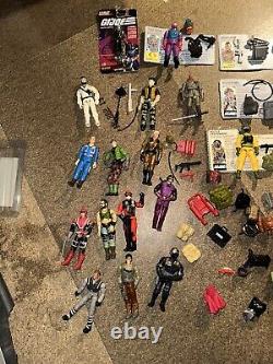 Gi Joe And Cobra Bundle Figures Cards And? Accessories