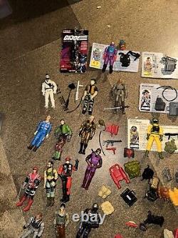 Gi Joe And Cobra Bundle Figures Cards And? Accessories