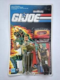 Gi Joe Backblast MOC UK Euro Card 1991 Hasbro Action Force