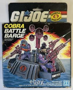 Gi Joe Cobra Battle Barge 1988 Vintage Original COMPLETE New Not Built