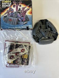 Gi Joe Cobra Battle Barge 1988 Vintage Original COMPLETE New Not Built