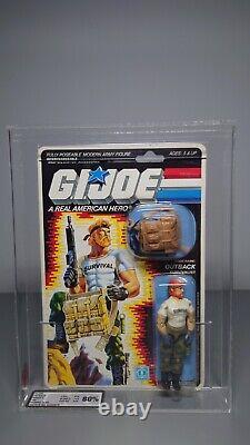 Gi Joe Outback Ukg 80% Graded 1987 Vintage Hasbro 34 Back Mosc