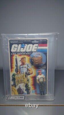 Gi Joe Outback Ukg 80% Graded 1987 Vintage Hasbro 34 Back Mosc