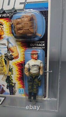 Gi Joe Outback Ukg 80% Graded 1987 Vintage Hasbro 34 Back Mosc