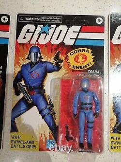 Gi Joe Skystriker Haslab O-Ring Figures x3 Cobra Commander, Ground Crew, Trooper