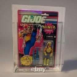 Gi Joe T Jbang 1992 Ninja Force Hasbro MOC Action Figure UKG graded 75% RARE