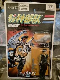 Gi Joe The International Heros Dial-Tone Hasbro 1992 Carded Signed Hank Garrett