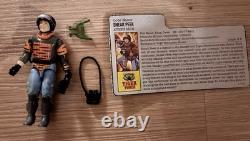 Gi Joe Tiger Force Sneak Peek Toy figure European Exclusive 1990 Used with Card