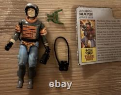 Gi Joe Tiger Force Sneak Peek Toy figure European Exclusive 1990 Used with Card