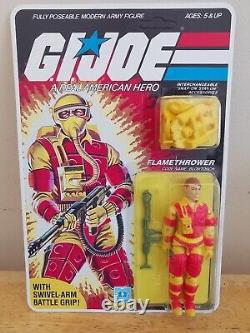 Gi joe Action Force Flamethrower Blowtorch 1983 PLEASE READ REPRODUCTION 1/18