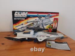 Gi joe Figure Windmill With Skystorm Jet and box