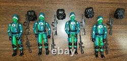 Gi joe cobra trooper vintage style Black Major CUSTOM swamp viper lotx4 dreadno